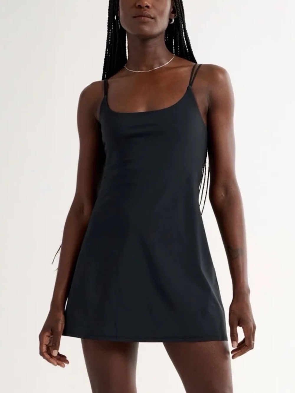 Abercrombie & Fitch Travelers Dress Black Mini Size L Pickleball Tennis Hiking